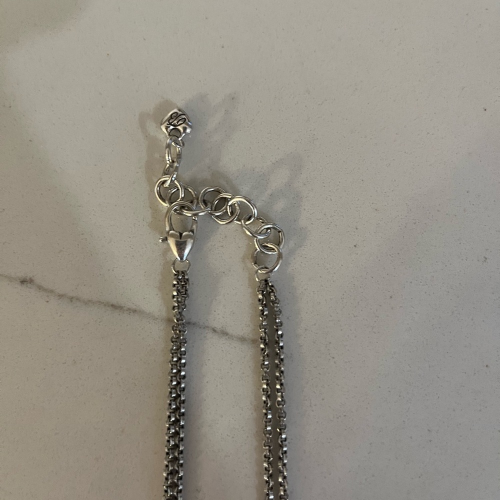 Brighton Vintage Necklace With Gray Beads